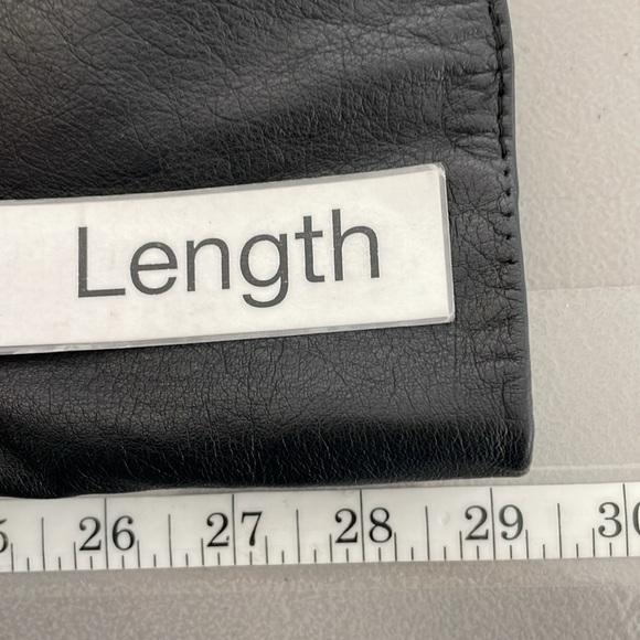 BCBGMAXAZRIA Jacket Women's 12 Black Leather Collar Buttons Pockets Blazer - Picture 16 of 17